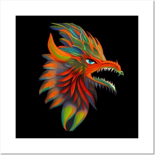 Feathered Serpent Dragon Posters and Art